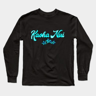 KAOHA NUI (Blue lagoon) Long Sleeve T-Shirt